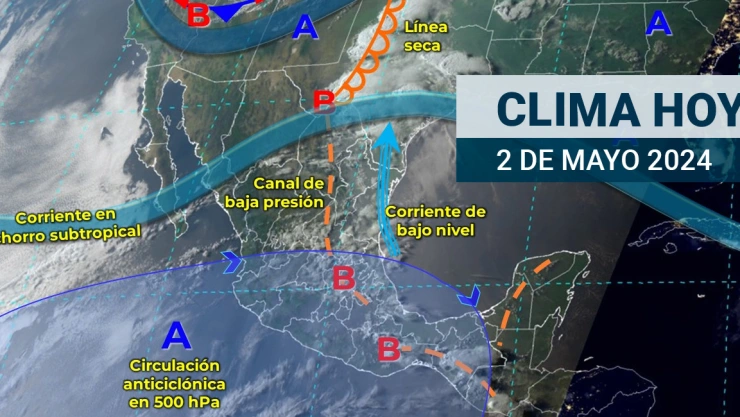 ¿Cómo estará el clima hoy 2 de mayo? Pronóstico para México