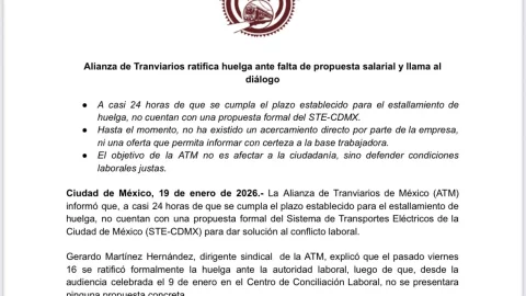 Paro tranviarios en CDMX