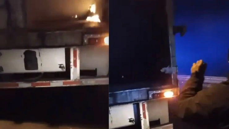 arrojan bombas molotov para asaltar en la autopista puebla orizaba maltrata