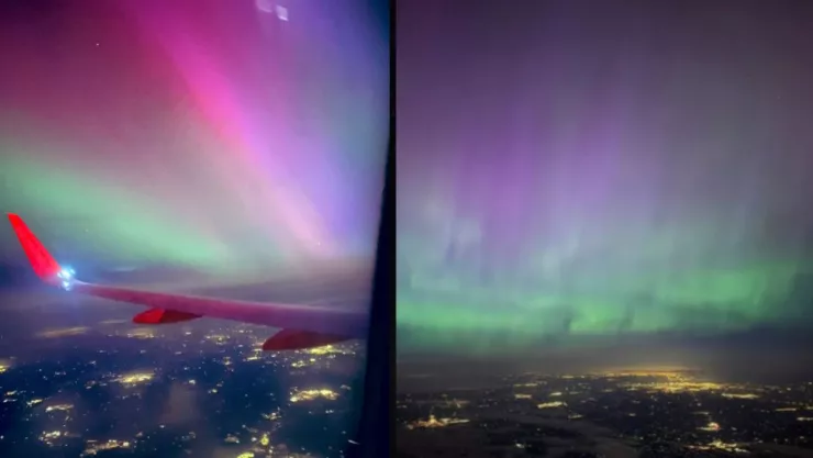 Aurora boreal en Baja California