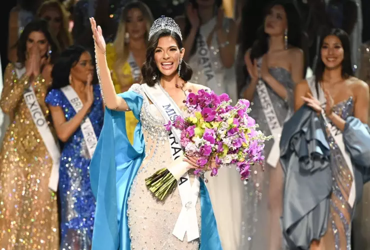 Miss Nicaragua ganando el Miss Universo 2023