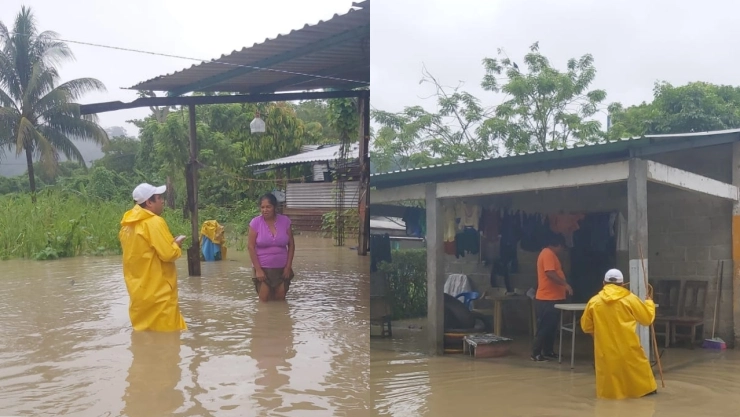 Frente frío 8 Pichucalco Chiapas inundaciones casas afectadas