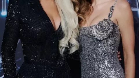 Taylor Swift y Beyoncé en la premiere de Renaissance