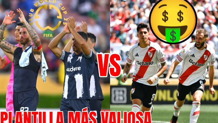 Rayados de Monterrey o River Plate: ¿qué equipo tiene la plantilla más valiosa?