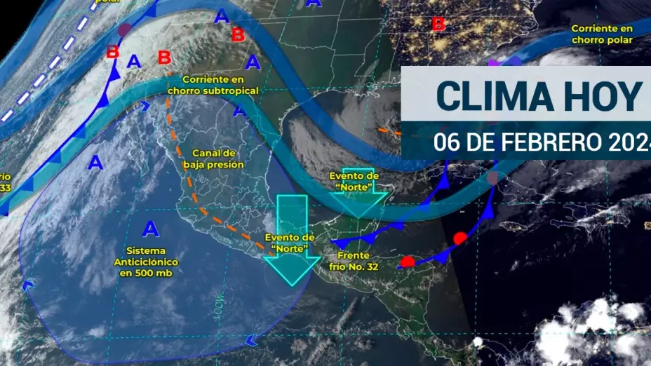 Clima en México hoy 6 de febrero de 2024