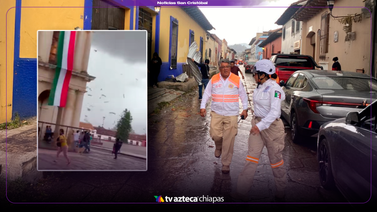 2 Tornados sorprenden a San Cristóbal de Las Casas: techos dañados y videos virales en redes