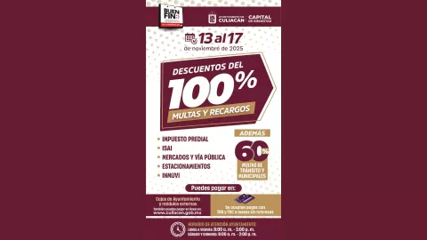 Ayuntamiento de Culiacán anuncia descuentos por el Buen Fin 2025. .jpg