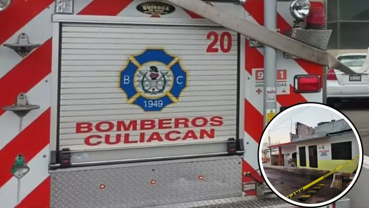 Bombero se cae de una casa en Culiacán