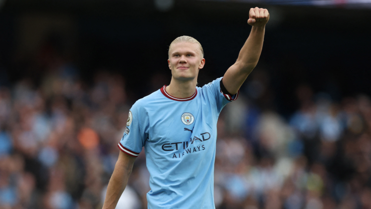 Erling Haaland con el Manchester City