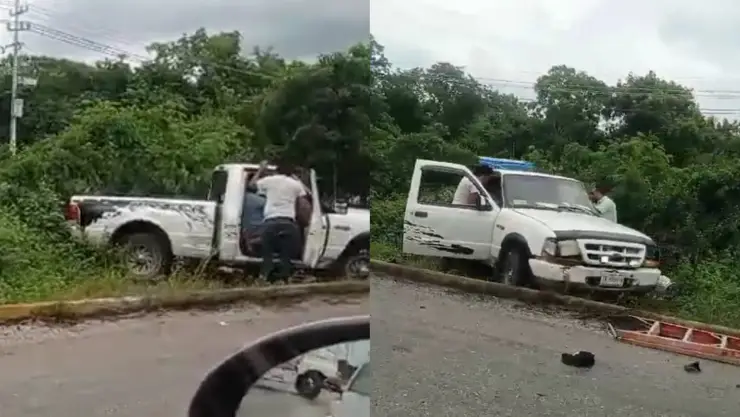 Accidente en la carretera federal rumbo Cancún - Playa del Carmen.jpg