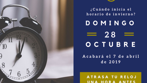 Cuándo inicia el horario de invierno y termina el de verano