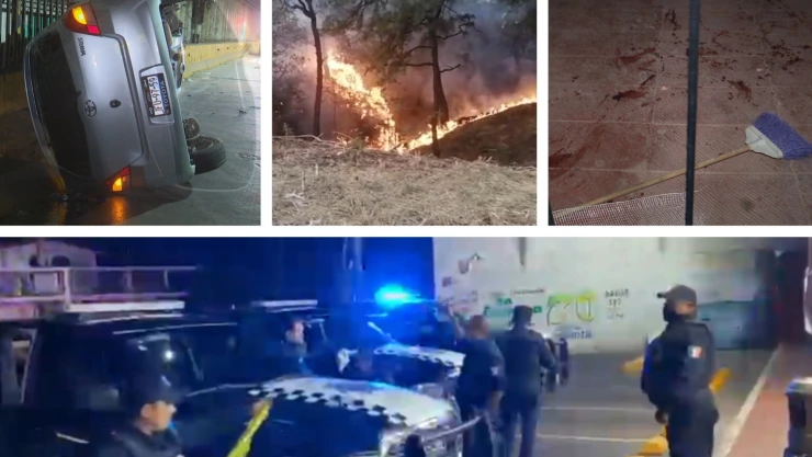 ZMG de noche incendio secuestrado