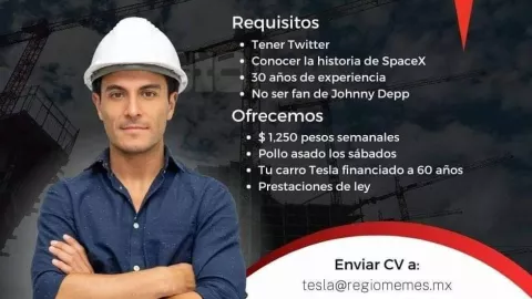 “Requisitos” para trabajar en Tesla, Nuevo León 