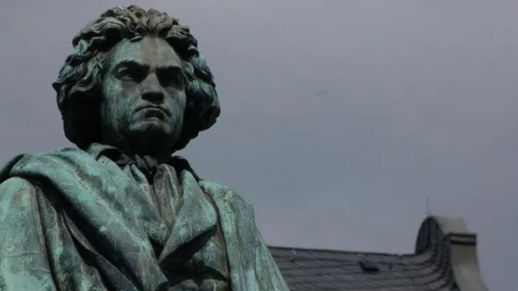 Estatua de Beethoven en Bonn, Alemania.