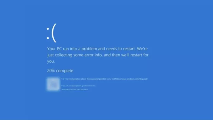 Pantalla azul Windows