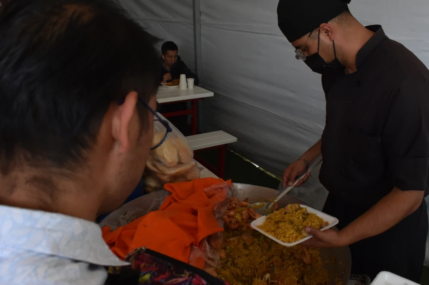 Ricos y deliciosos platillos tuvimos en el centro de acopio