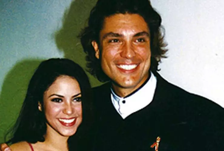 Shakira y Osvaldo Ríos en el evento de 1997