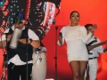 Gran ambiente se vivió durante la presentación.
