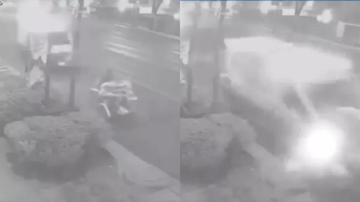 VIDEO: ¡IMÁGENES FUERTES! Ambulancia atropella y mata a vendedor de café