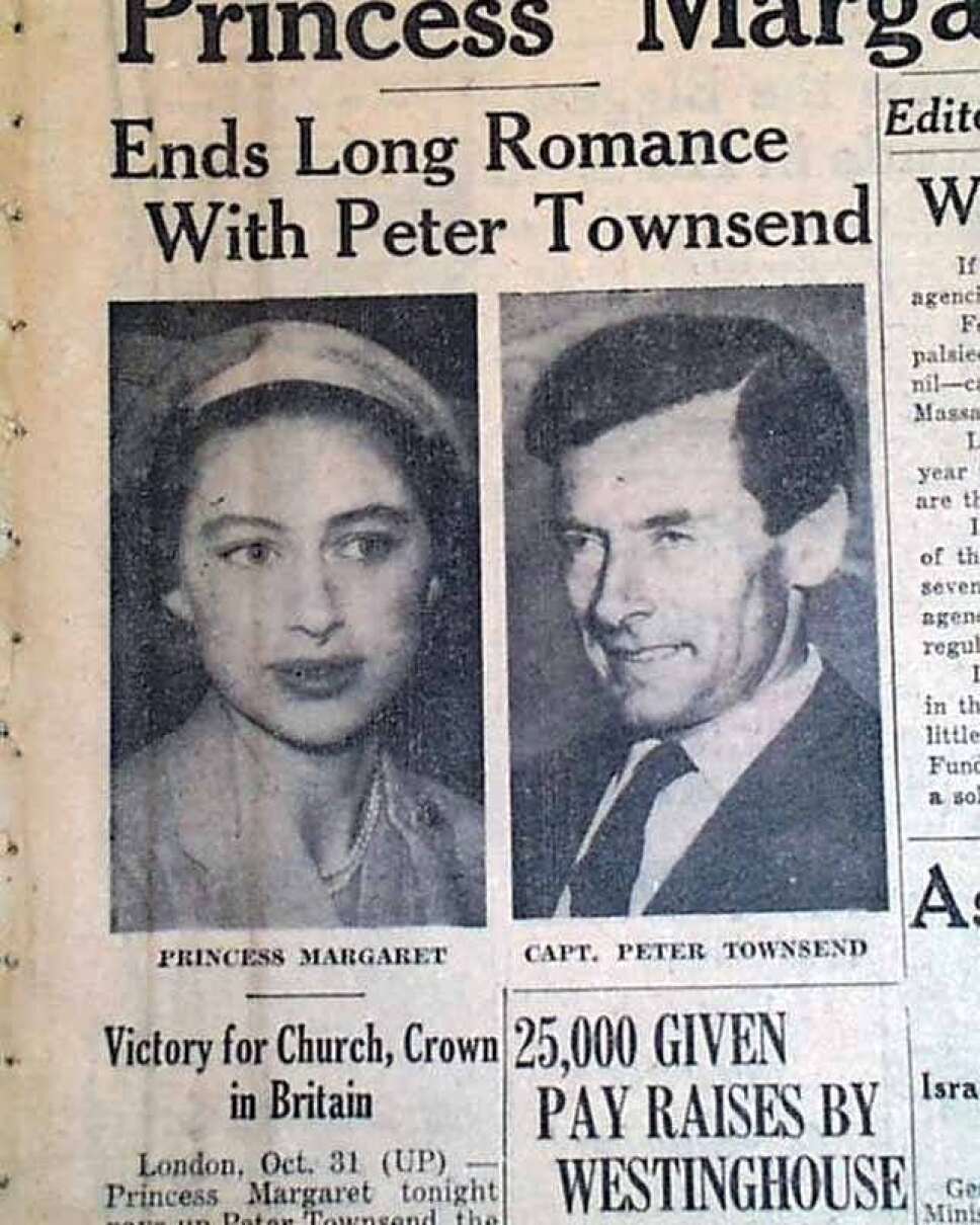 princesa margarita.y peter townsend ruptura en periodico