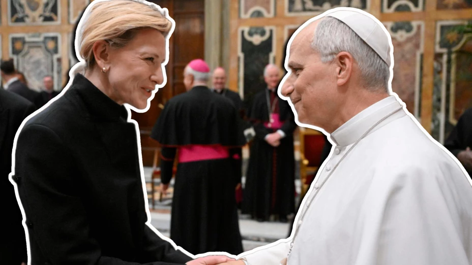 Papa León XIV recibe a Cate Blanchett, Viggo Mortensen y otros actores en la Ciudad del Vaticano; esto se sabe de la visita.webp