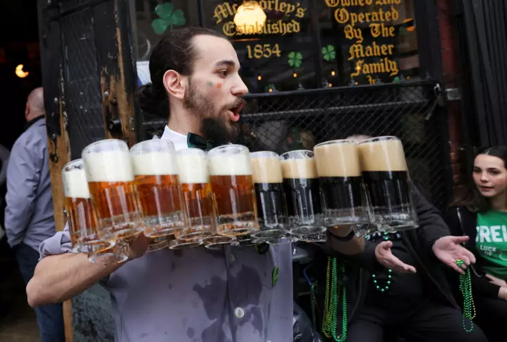 Irlandeses en desfiles del Día de San Patricio en Nueva York, EU