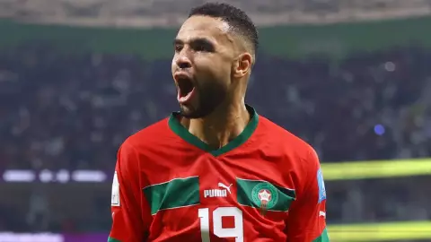 Youssef En Nessyri marcó el gol de Marruecos