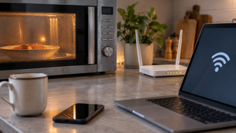 ¿Por qué el microondas afecta tu WiFi?