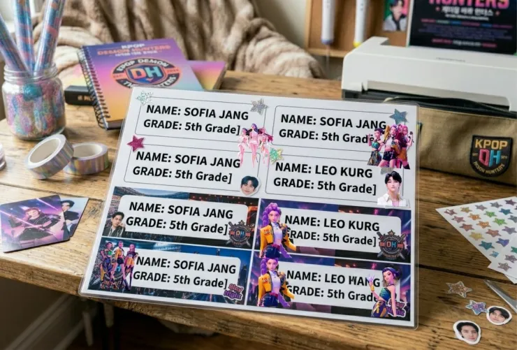 5 ideas para personalizar los útiles escolares de K-pop Demon Hunters