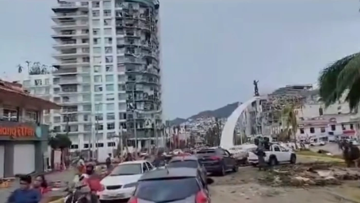 Daños del huracán Otis en Acapulco