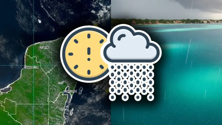 ¡Atención, Quintana Roo! Esta es la hora EXACTA en que habrá lluvias fuertes HOY viernes 15 de agosto de 2025