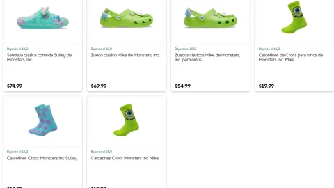 Crocs de Monsters Inc oficiales