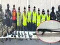 FOTOS: Cae en Hidalgo, Nuevo León, sicarios con arsenal del Ejército y fusil Barret