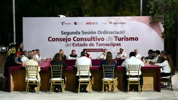 Integrantes del consejo consultivo de turismo de tamaulipas y autoridades reunidos en la segunda sesión