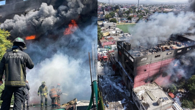 incendio fábrica de colchones Ecatepec, Estado de México 21 de octubre
