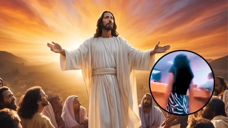 Aparece esposa de Jesús de Nazaret en un banco. 