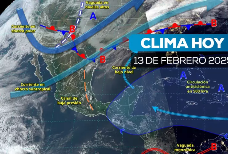Clima hoy 13 de febrero 2025