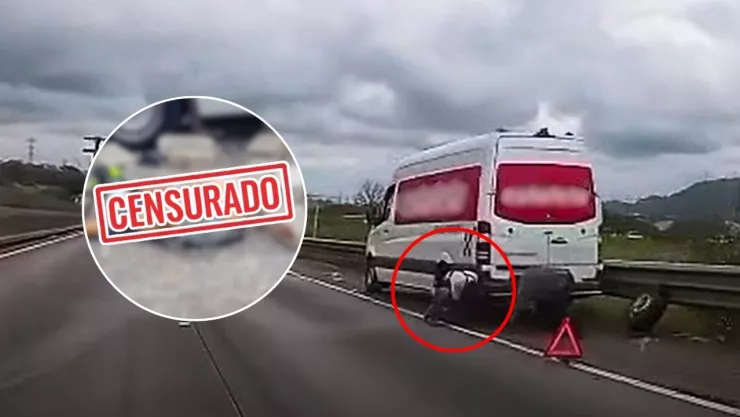 Zona del trébol de Amatlán, donde ocurrió el accidente múltiple en la autopista