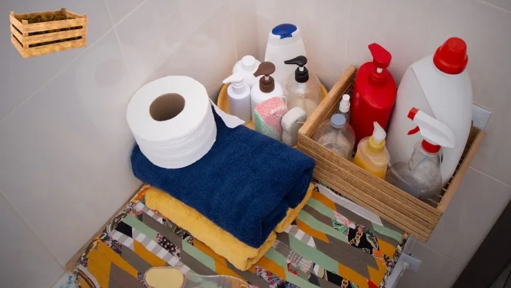 Ideas DIY Cómo crear un organizador para el baño con huacales de madera reciclados.jpg