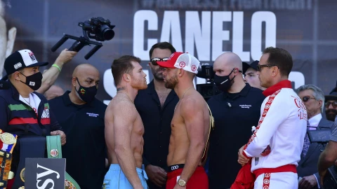 Pesaje de Canelo Álvarez vs Billy Joe Saunders