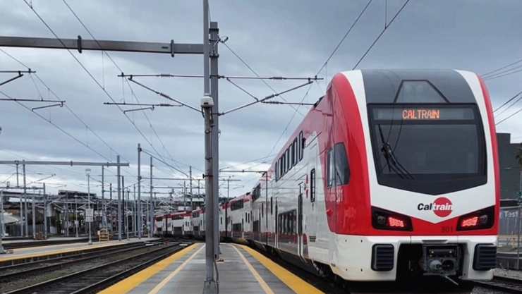 Estación de un tren eléctrico en San Francisco