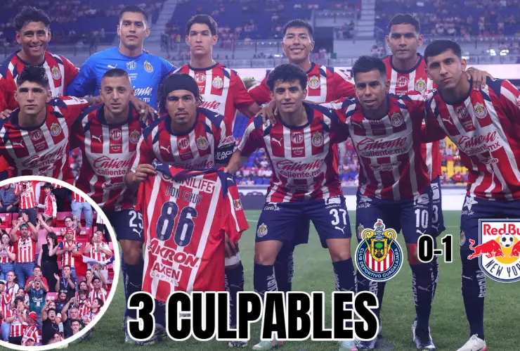 Estos 3 jugadores fueron los culpables de la derrota de Chivas ante New York Red Bulls, según los aficionados