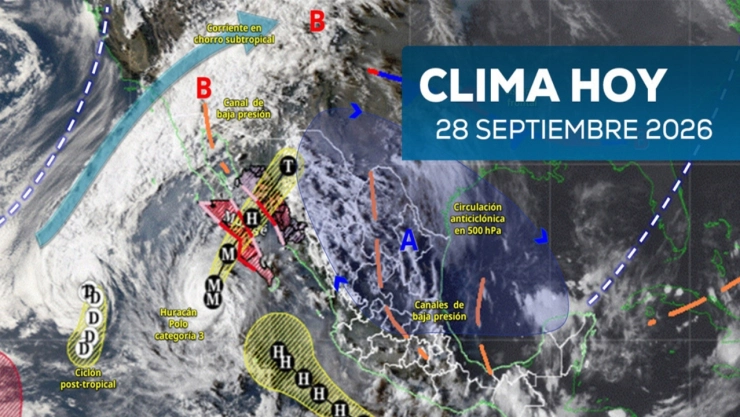 Huracán _Polo_ y tormenta _Rachel_ ponen a México en alerta por lluvias; así será el clima este lune.jpg