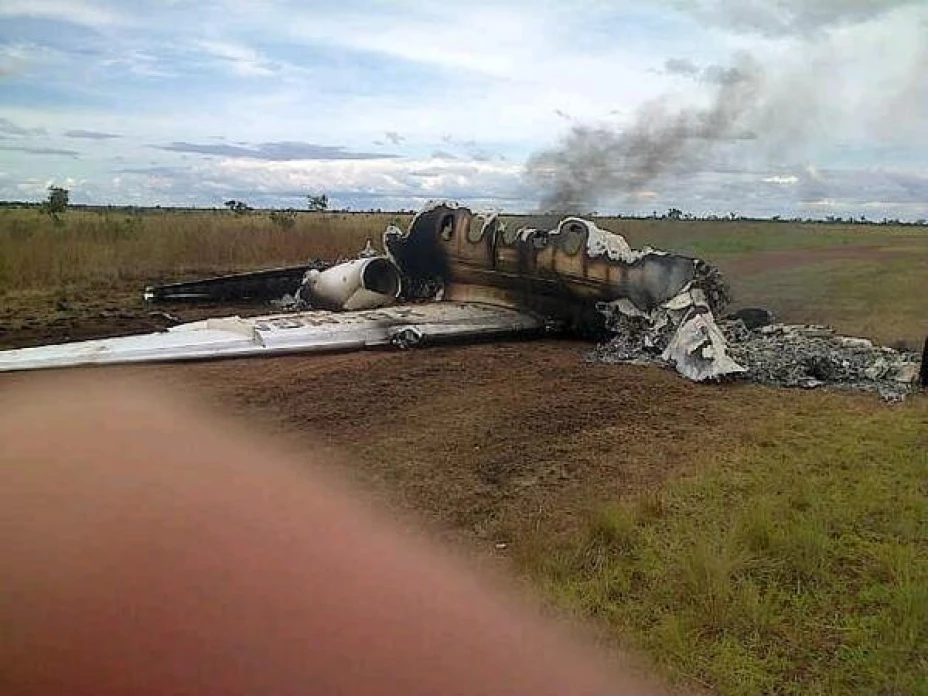 La avioneta fue derribada en Venezuela