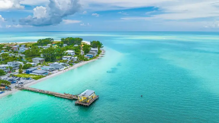 Una imagen de la isla de Anna María en Florida