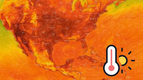 Esta es su relación de la circulación anticiclónica y ola de calor en México