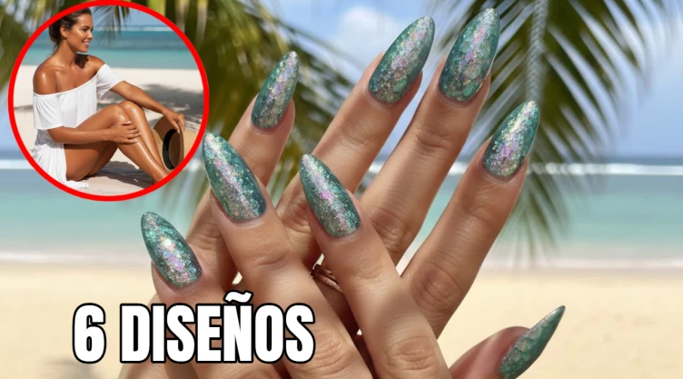 6 diseños de uñas con efecto sirena para lucir junto a un buen bronceado en primavera-verano