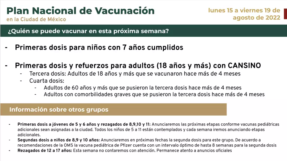 Refuerzos adultos