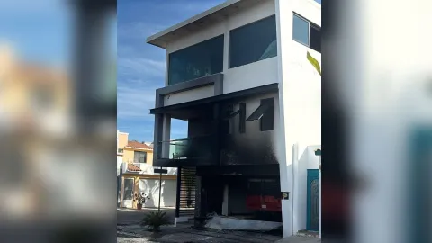 Casa vandalizada en Culiacán