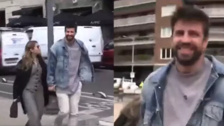 VIDEO Clara Chía se estampó con letrero y Piqué se burló de ella